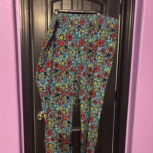 Lucy & Yak Colorful Floral Patterned Trousers